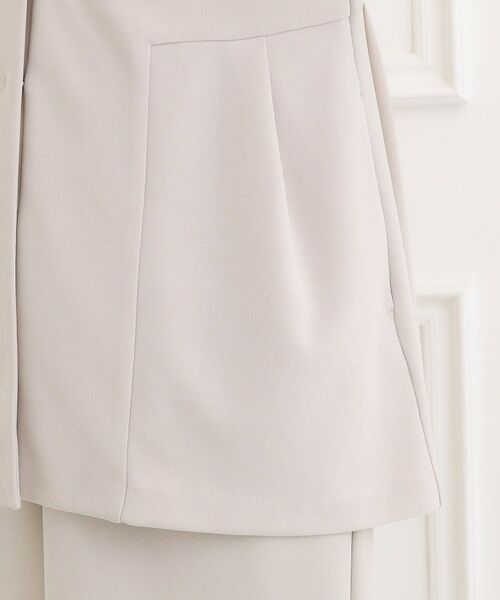 SHOO・LA・RUE / シューラルー ベスト | 【洗濯機可/イージーケア/ストレッチ】きちんと楽に。カットジョーゼットペプラムジレ | 詳細20