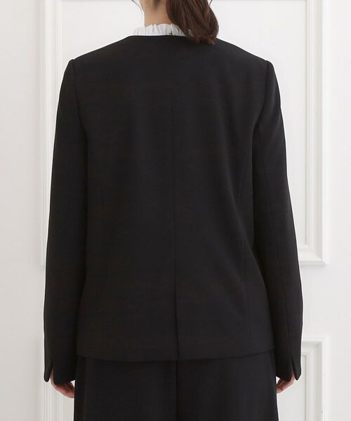 SHOO・LA・RUE / シューラルー ノーカラージャケット | 【洗濯機可/イージーケア/ストレッチ】きちんと楽に。カットジョーゼットジャケット | 詳細15