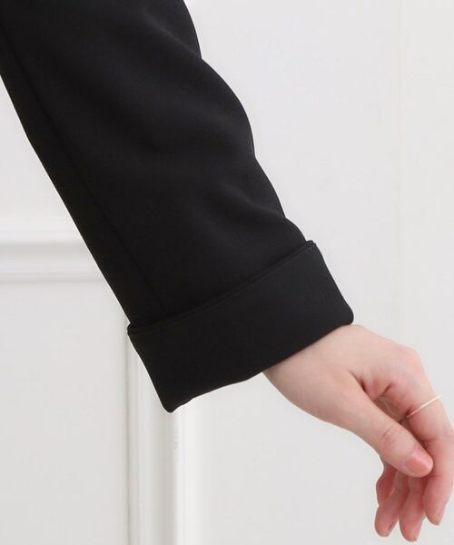 SHOO・LA・RUE / シューラルー ノーカラージャケット | 【洗濯機可/イージーケア/ストレッチ】きちんと楽に。カットジョーゼットジャケット | 詳細18