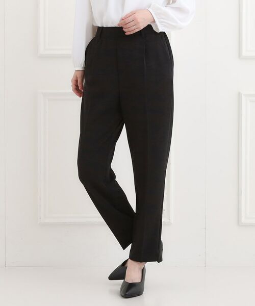 SHOO・LA・RUE / シューラルー パンツ | 【洗濯機/イージーケア/ストレッチ】きちんと楽に。カットジョーゼットテーパードパンツ | 詳細2