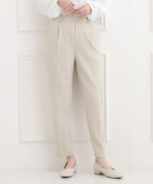 SHOO・LA・RUE / シューラルー パンツ | 【洗濯機/イージーケア/ストレッチ】きちんと楽に。カットジョーゼットテーパードパンツ | 詳細5