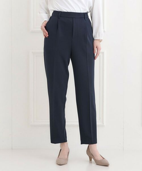 SHOO・LA・RUE / シューラルー パンツ | 【洗濯機/イージーケア/ストレッチ】きちんと楽に。カットジョーゼットテーパードパンツ | 詳細9
