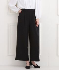 SHOO・LA・RUE / シューラルー パンツ | 【洗濯機可/イージーケア/ストレッチ】きちんと楽に。カットジョーゼットワイドパンツ