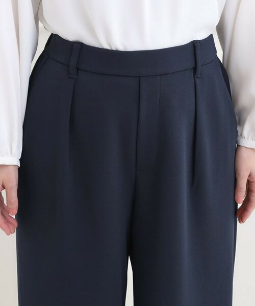 SHOO・LA・RUE / シューラルー パンツ | 【洗濯機可/イージーケア/ストレッチ】きちんと楽に。カットジョーゼットワイドパンツ | 詳細17