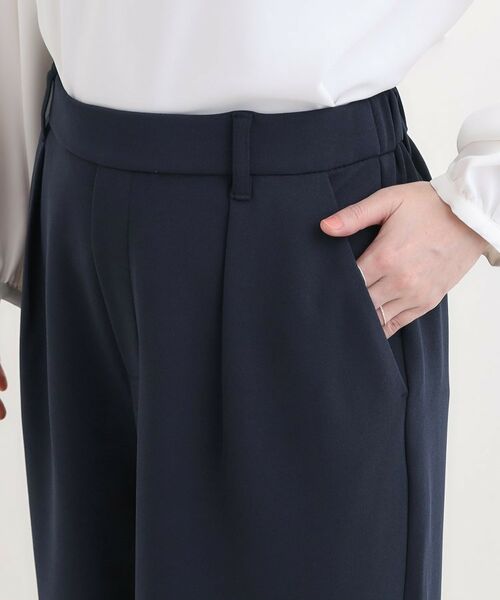 SHOO・LA・RUE / シューラルー パンツ | 【洗濯機可/イージーケア/ストレッチ】きちんと楽に。カットジョーゼットワイドパンツ | 詳細19