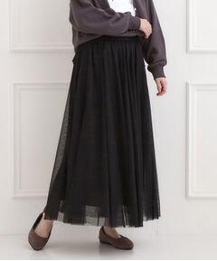 SHOO・LA・RUE / シューラルー ロング・マキシ丈スカート | 【洗濯機可】滑らか軽やか シーン問わず着れるチュールギャザースカート
