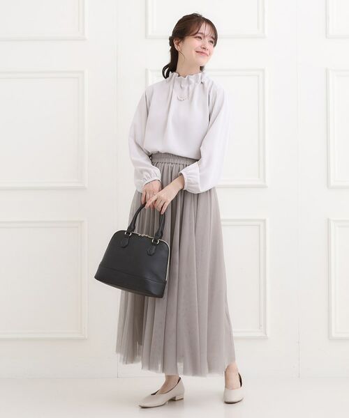 SHOO・LA・RUE / シューラルー ロング・マキシ丈スカート | 【洗濯機可】滑らか軽やか シーン問わず着れるチュールギャザースカート | 詳細11
