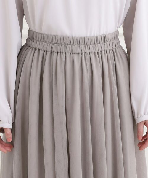 SHOO・LA・RUE / シューラルー ロング・マキシ丈スカート | 【洗濯機可】滑らか軽やか シーン問わず着れるチュールギャザースカート | 詳細16