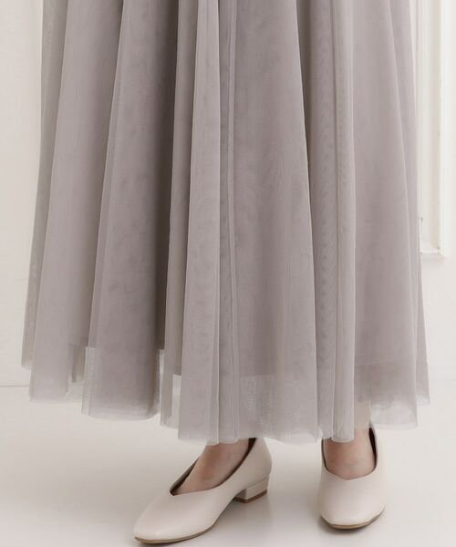SHOO・LA・RUE / シューラルー ロング・マキシ丈スカート | 【洗濯機可】滑らか軽やか シーン問わず着れるチュールギャザースカート | 詳細18