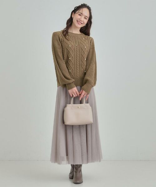 SHOO・LA・RUE / シューラルー ロング・マキシ丈スカート | 【洗濯機可】セレモニーからデイリーまで ふんわり軽やか チュールギャザースカート | 詳細22