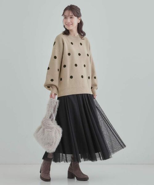 SHOO・LA・RUE / シューラルー ロング・マキシ丈スカート | 【洗濯機可】セレモニーからデイリーまで ふんわり軽やか チュールギャザースカート | 詳細25