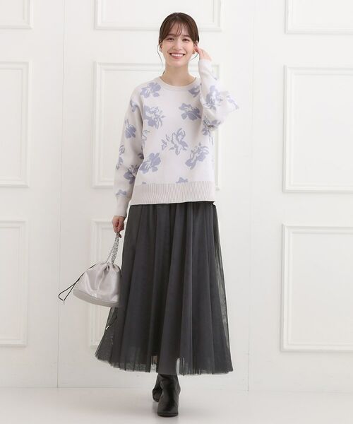 SHOO・LA・RUE / シューラルー ロング・マキシ丈スカート | 【洗濯機可】滑らか軽やか シーン問わず着れるチュールギャザースカート | 詳細3