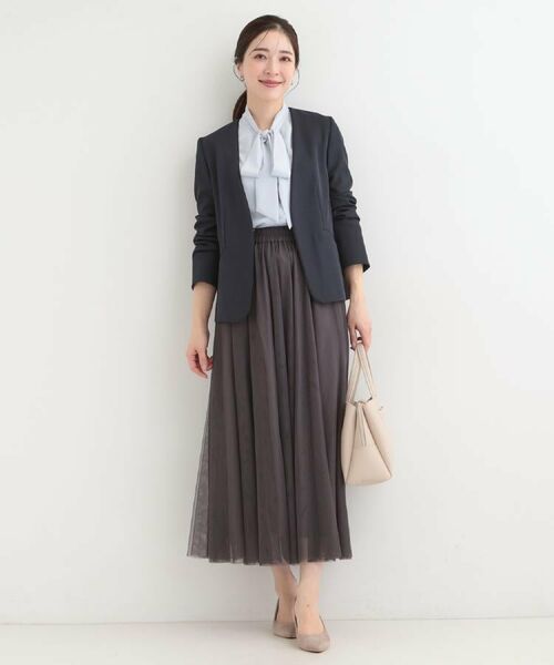 SHOO・LA・RUE / シューラルー ロング・マキシ丈スカート | 【洗濯機可】セレモニーからデイリーまで ふんわり軽やか チュールギャザースカート | 詳細30