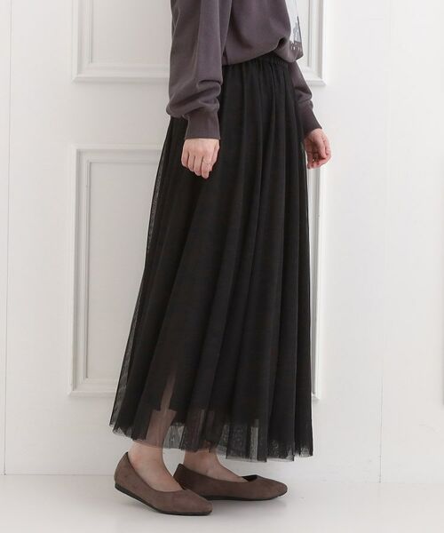 SHOO・LA・RUE / シューラルー ロング・マキシ丈スカート | 【洗濯機可】滑らか軽やか シーン問わず着れるチュールギャザースカート | 詳細6