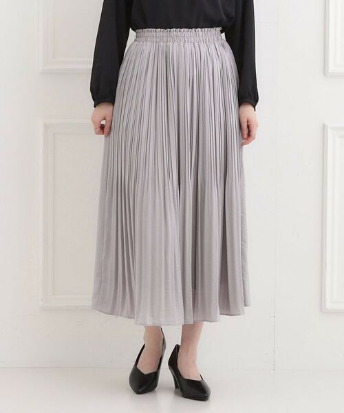 SHOO・LA・RUE / シューラルー ロング・マキシ丈スカート | 【洗濯機可/着丈選べる】軽やかプリーツスカート | 詳細1