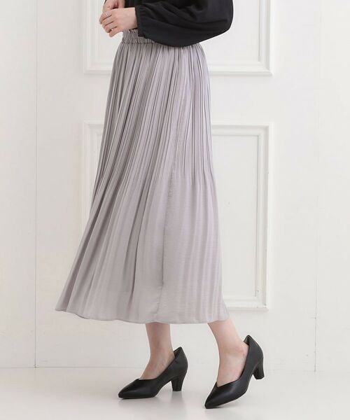 SHOO・LA・RUE / シューラルー ロング・マキシ丈スカート | 【洗濯機可/着丈選べる】軽やかプリーツスカート | 詳細2