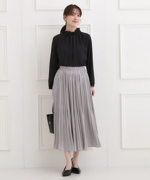 SHOO・LA・RUE / シューラルー ロング・マキシ丈スカート | 【洗濯機可/着丈選べる】軽やかプリーツスカート | 詳細3