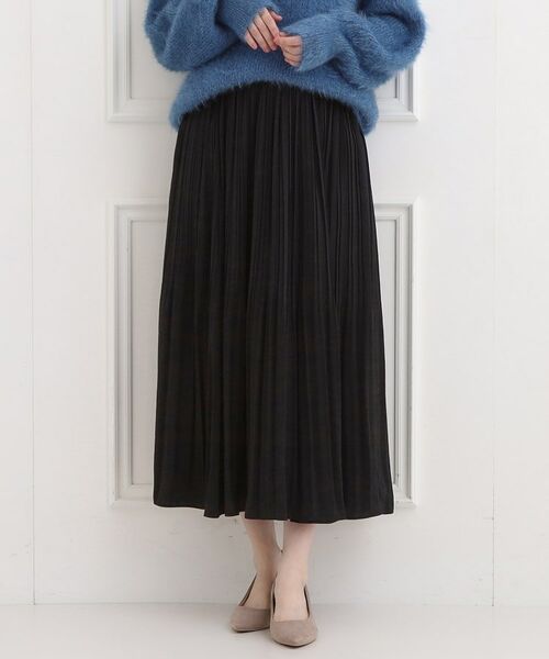 SHOO・LA・RUE / シューラルー ロング・マキシ丈スカート | 【洗濯機可/着丈選べる】軽やかプリーツスカート(ブラック(019))