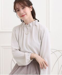 SHOO・LA・RUE / シューラルー シャツ・ブラウス | 【洗濯機可/S-3L】上品で華やか スタンドフリルブラウス