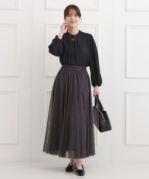 SHOO・LA・RUE / シューラルー シャツ・ブラウス | 【洗濯機可/裏地つき】ミニフリル クルーネックブラウス | 詳細7