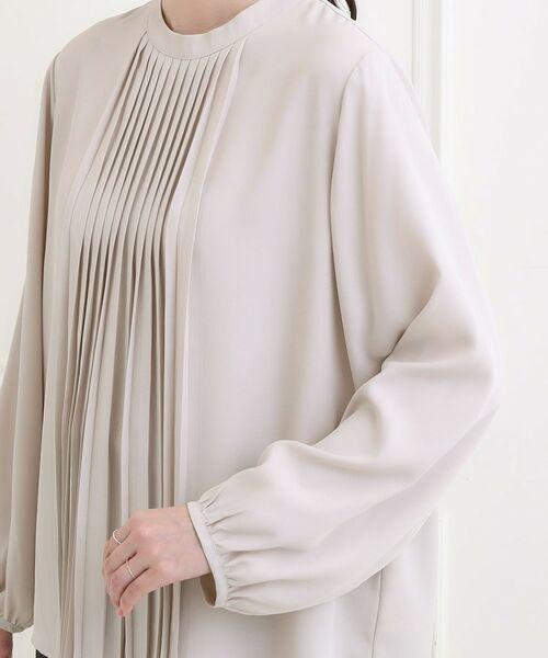 SHOO・LA・RUE / シューラルー シャツ・ブラウス | 【洗濯機可】上品映えする フロントプリーツブラウス | 詳細14