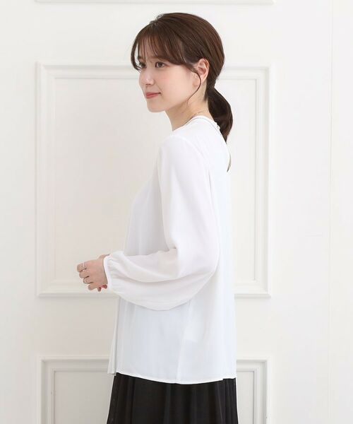 SHOO・LA・RUE / シューラルー シャツ・ブラウス | 【洗濯機可】上品映えする フロントプリーツブラウス | 詳細2