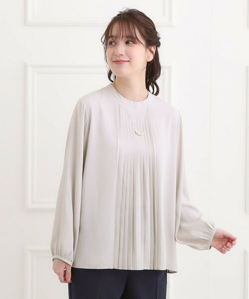 SHOO・LA・RUE / シューラルー シャツ・ブラウス | 【洗濯機可】上品映えする フロントプリーツブラウス | 詳細5