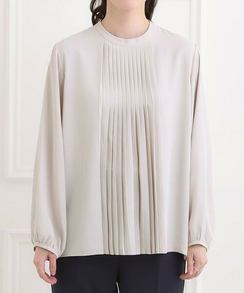 SHOO・LA・RUE / シューラルー シャツ・ブラウス | 【洗濯機可】上品映えする フロントプリーツブラウス | 詳細9