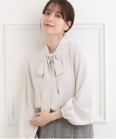 SHOO・LA・RUE / シューラルー シャツ・ブラウス | 【洗濯機可】すっきりバランスにこだわった リボンタイブラウス