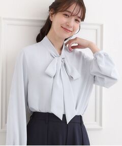 SHOO・LA・RUE / シューラルー シャツ・ブラウス | 【洗濯機可】すっきりバランスにこだわった リボンタイブラウス