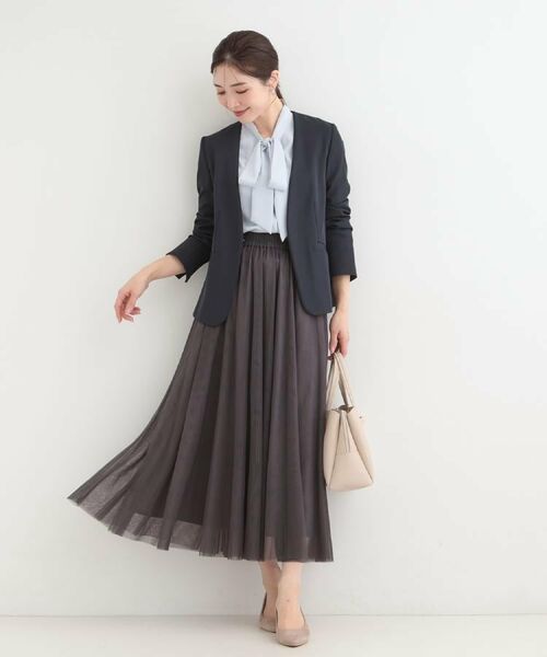 SHOO・LA・RUE / シューラルー シャツ・ブラウス | 【洗濯機可/S-3L】リボンボウタイが魅力　大人の華やかブラウス | 詳細23