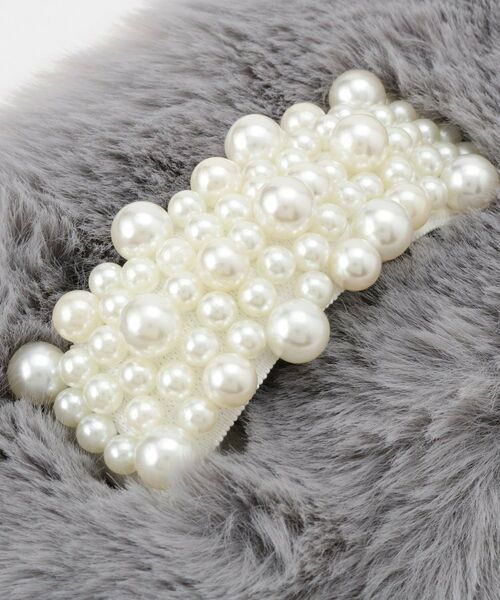 SHOO・LA・RUE / シューラルー マフラー・ショール・スヌード・ストール | ビジューフェイクファーティペット | 詳細3