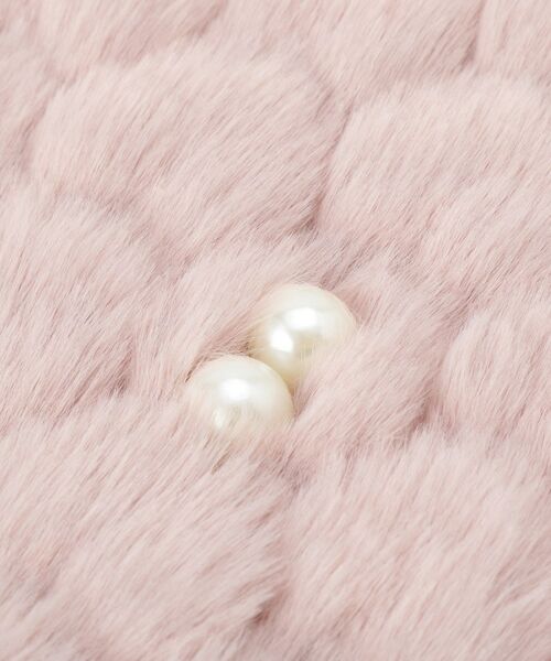 SHOO・LA・RUE / シューラルー マフラー・ショール・スヌード・ストール | フェイクファーハート型ビジューマフラー | 詳細4