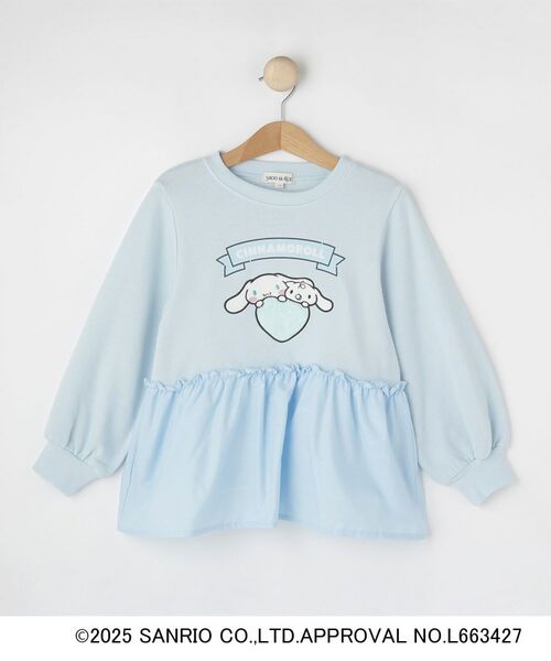 SHOO・LA・RUE/シューラルー 【サンリオキャラクターズ】裾切替プルオーバー サックスブルー(090) 11(110cm) SHOO・LA・RUE/シューラルー 【サンリオキャラクターズ】裾切替プルオーバー サックスブルー(090) 11(110cm)
