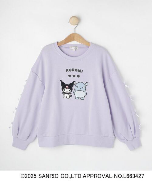 SHOO・LA・RUE/シューラルー 【サンリオキャラクターズ】リボン袖スウェット ラベンダー(080) 13(130cm) SHOO・LA・RUE/シューラルー 【サンリオキャラクターズ】リボン袖スウェット ラベンダー(080) 13(130cm)