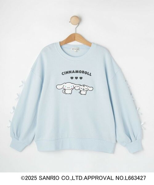 SHOO・LA・RUE/シューラルー 【サンリオキャラクターズ】リボン袖スウェット サックスブルー(090) 15(150cm) SHOO・LA・RUE/シューラルー 【サンリオキャラクターズ】リボン袖スウェット サックスブルー(090) 15(150cm)