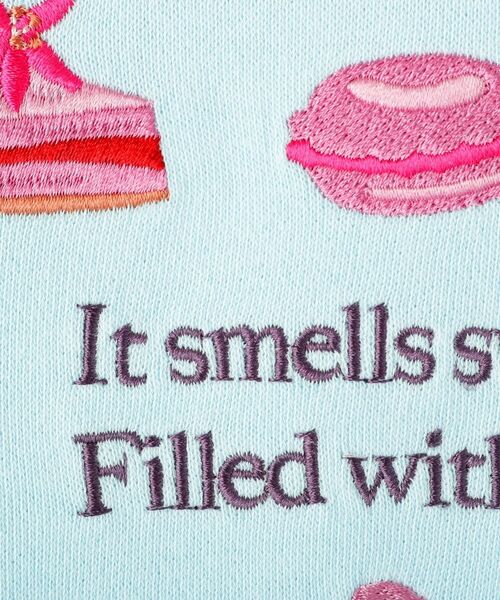 SHOO・LA・RUE / シューラルー スウェット | 【100-150cm】モチーフ刺繍使いスウェット | 詳細11