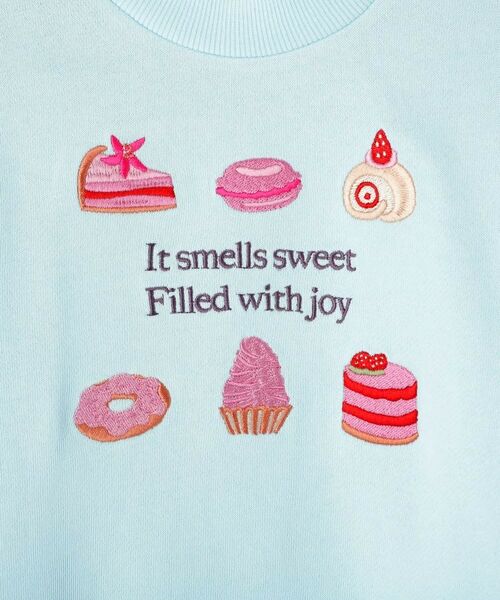 SHOO・LA・RUE / シューラルー スウェット | 【100-150cm】モチーフ刺繍使いスウェット | 詳細12