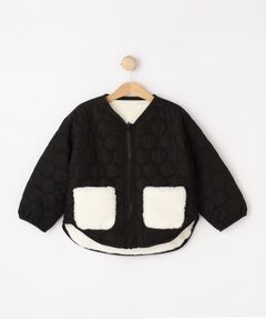 SHOO・LA・RUE / シューラルー レザーブルゾン・ジャケット | 【100-150cm/撥水】キルト×ファーリバーシブルブルゾン