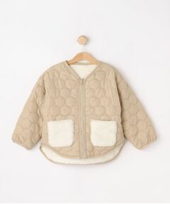 SHOO・LA・RUE / シューラルー レザーブルゾン・ジャケット | 【100-150cm/撥水】キルト×ファーリバーシブルブルゾン