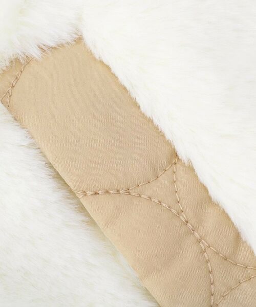 SHOO・LA・RUE / シューラルー レザーブルゾン・ジャケット | 【100-150cm/撥水】キルト×ファーリバーシブルブルゾン | 詳細10