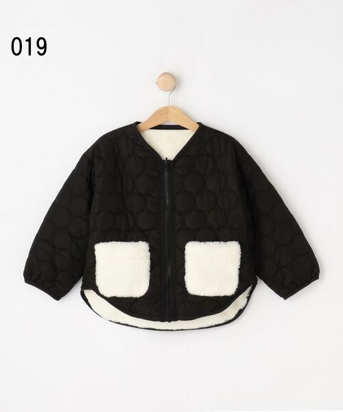 SHOO・LA・RUE / シューラルー レザーブルゾン・ジャケット | 【100-150cm/撥水】キルト×ファーリバーシブルブルゾン | 詳細11