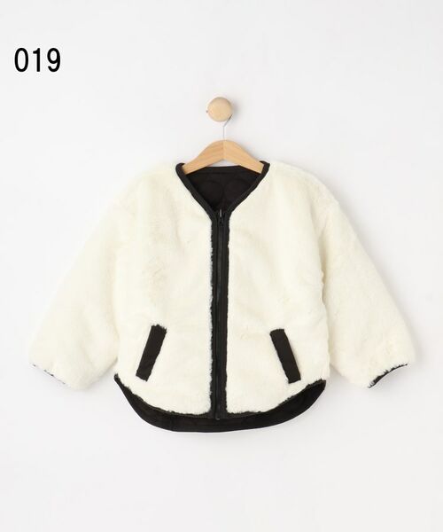 SHOO・LA・RUE / シューラルー レザーブルゾン・ジャケット | 【100-150cm/撥水】キルト×ファーリバーシブルブルゾン | 詳細12