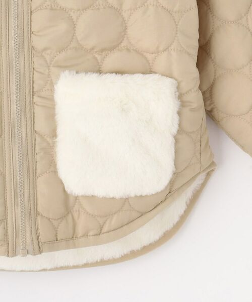 SHOO・LA・RUE / シューラルー レザーブルゾン・ジャケット | 【100-150cm/撥水】キルト×ファーリバーシブルブルゾン | 詳細5