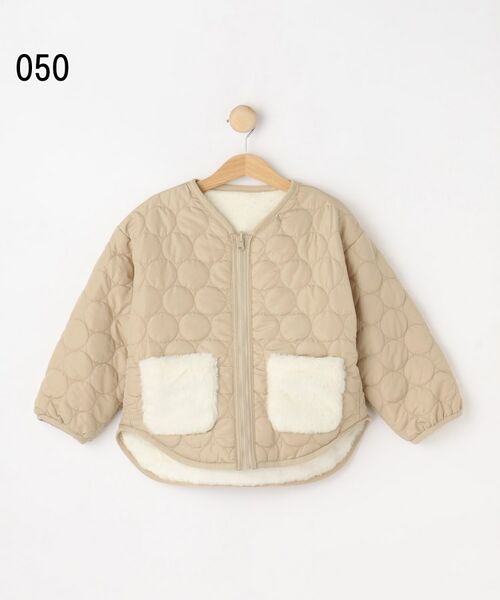 SHOO・LA・RUE / シューラルー レザーブルゾン・ジャケット | 【100-150cm/撥水】キルト×ファーリバーシブルブルゾン | 詳細7