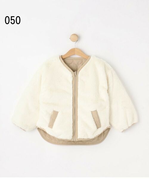 SHOO・LA・RUE / シューラルー レザーブルゾン・ジャケット | 【100-150cm/撥水】キルト×ファーリバーシブルブルゾン | 詳細8