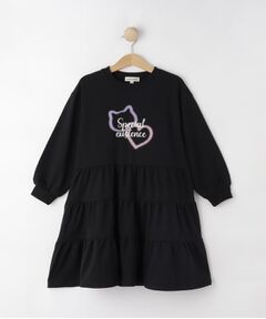 SHOO・LA・RUE / シューラルー ミニ丈・ひざ丈ワンピース | 【100-150cm】ミニ裏毛ティアードワンピース