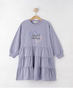 SHOO・LA・RUE / シューラルー ミニ丈・ひざ丈ワンピース | 【100-150cm】ミニ裏毛ティアードワンピース