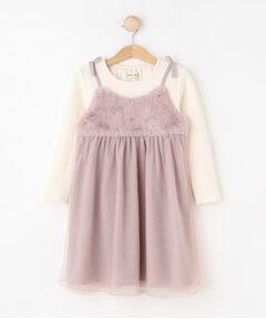 SHOO・LA・RUE / シューラルー ミニ丈・ひざ丈ワンピース | 【100-150cm】ファーチュールドッキングキャミワンピ