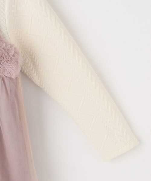 SHOO・LA・RUE / シューラルー ミニ丈・ひざ丈ワンピース | 【100-150cm】ファーチュールドッキングキャミワンピ | 詳細4